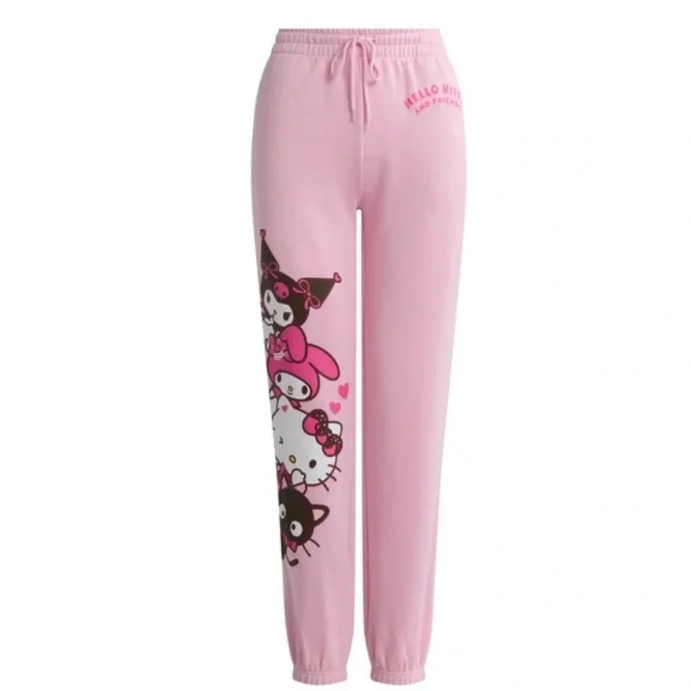 NWT Hello Kitty Pink Track Pants - Picture 2 of 2